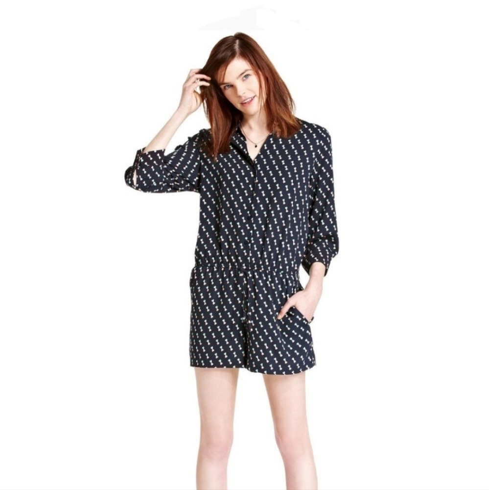 NWT Maison Jules 3/4 Sleeve Romper